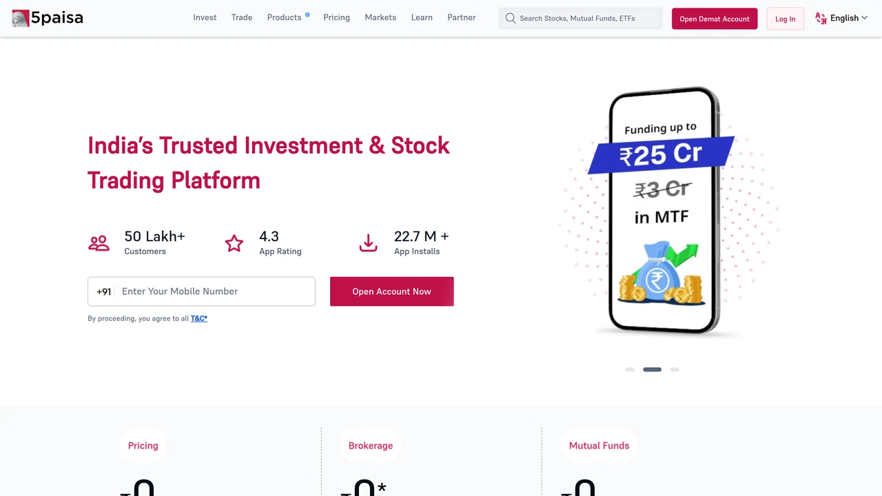5paisa Review for Indian Traders